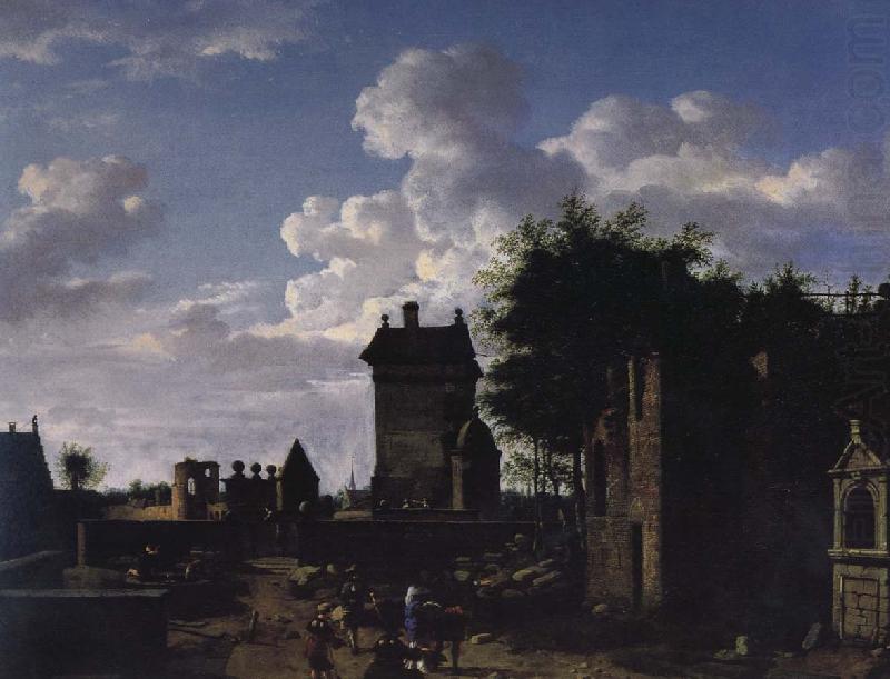 Imagine in the cities and towns the Arc de Triomphe, Jan van der Heyden